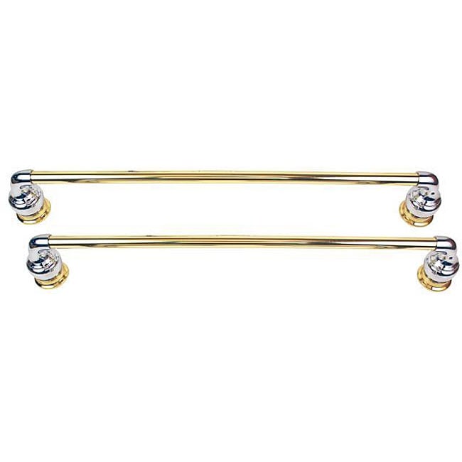 Moen Chrome/ Polished Brass 24inch Towel Bars (Set of 2) Free Shipping On Orders Over 45