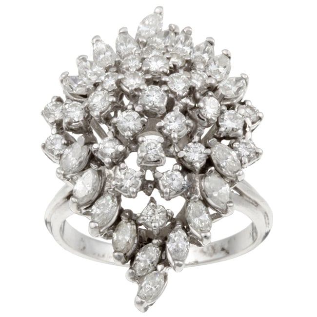   TDW Diamond Estate Waterfall Ring (J, SI1) (Size 8)  