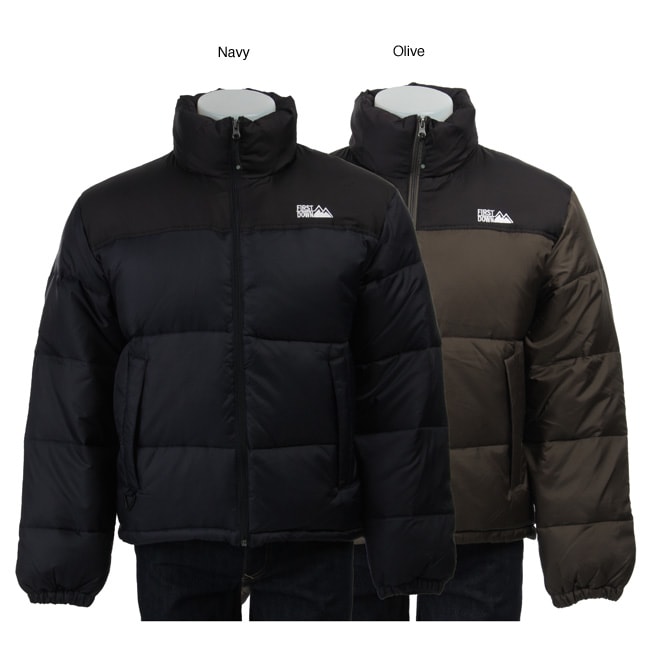 First Down Mens Two tone Down Jacket  