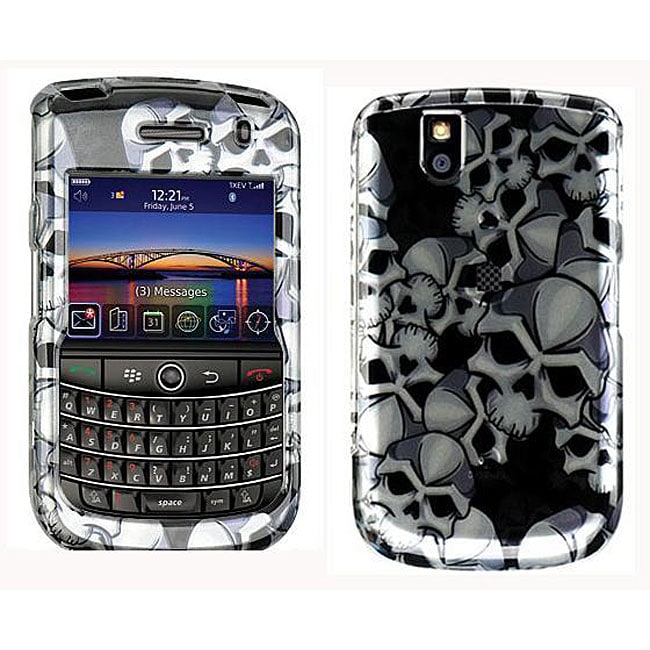 Blackberry Tour 9630 Black Skull Case  