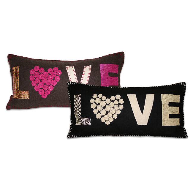 Marlo Lorenz 'New Love' Wool Pillow