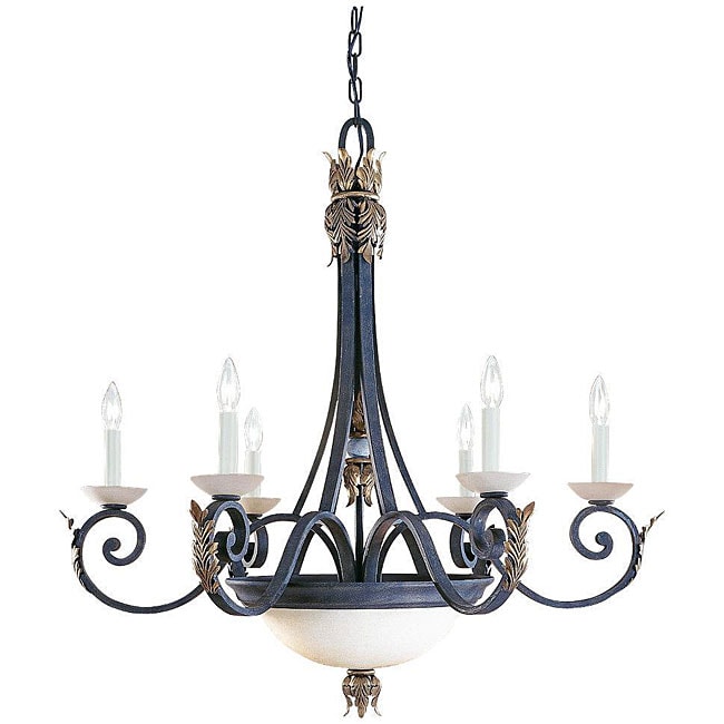 Acanthus 6 light Chandelier