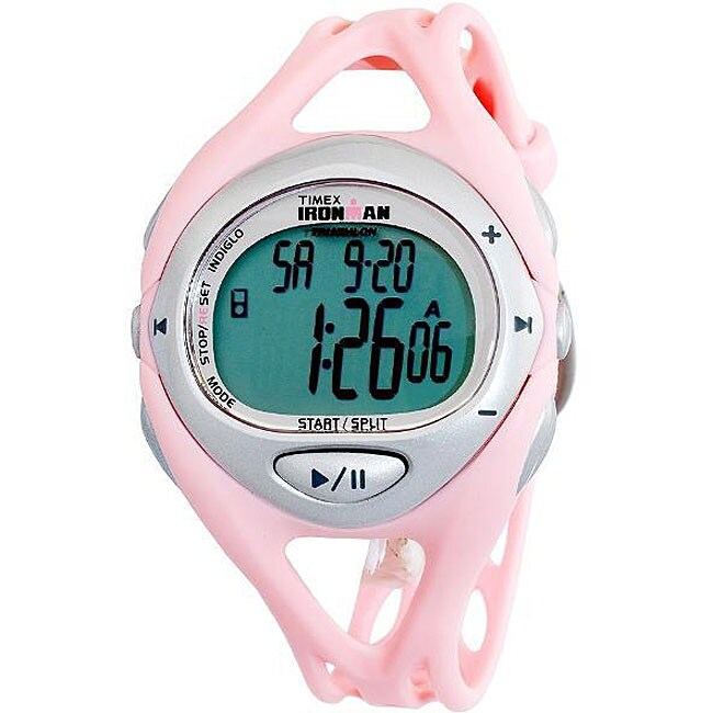 Timex Women's Ironman iControl Pink Resin Strap Watch - Free Shipping ...