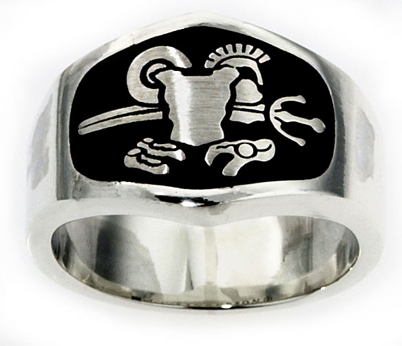 Sterling Silver Armor of God Ring  