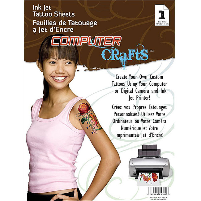 Computer Crafts Inkjet Tattoo Sheet  