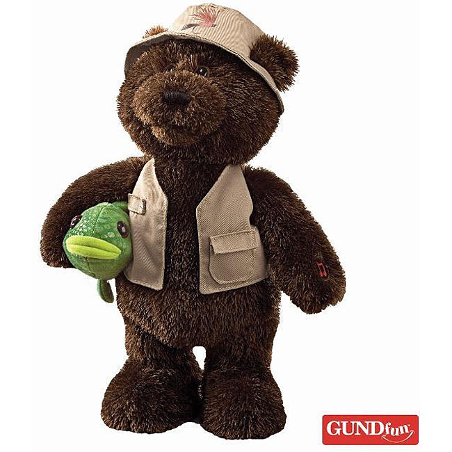 Gund Boris the Fishing Bear Stuffed Animal Toy Free