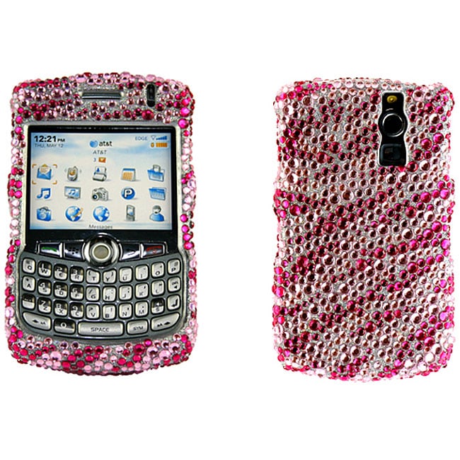 Blackberry 8300 8320 8330 Rhinestone Zebra Case  