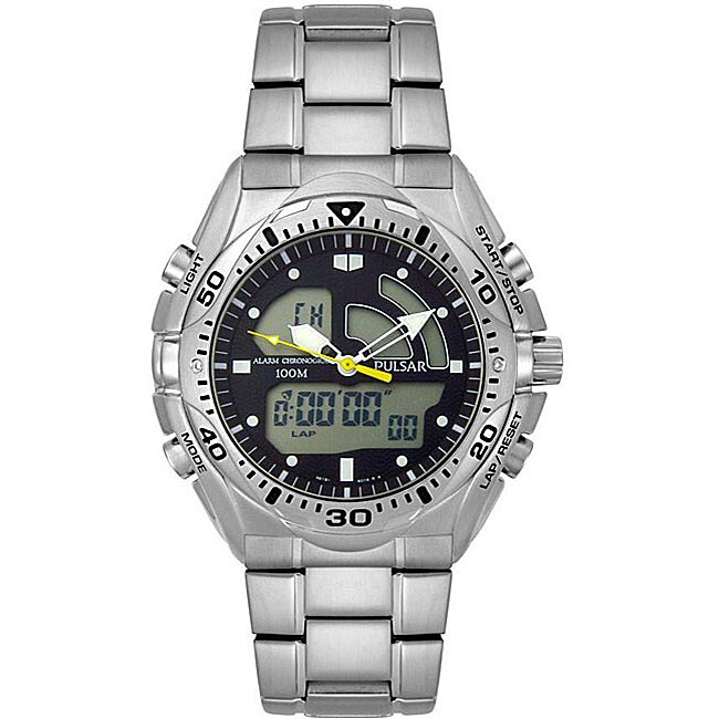 mens pulsar digital watch