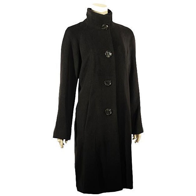 Liz Claiborne Women's Stand Collar Coat - 12271330 - Overstock.com ...