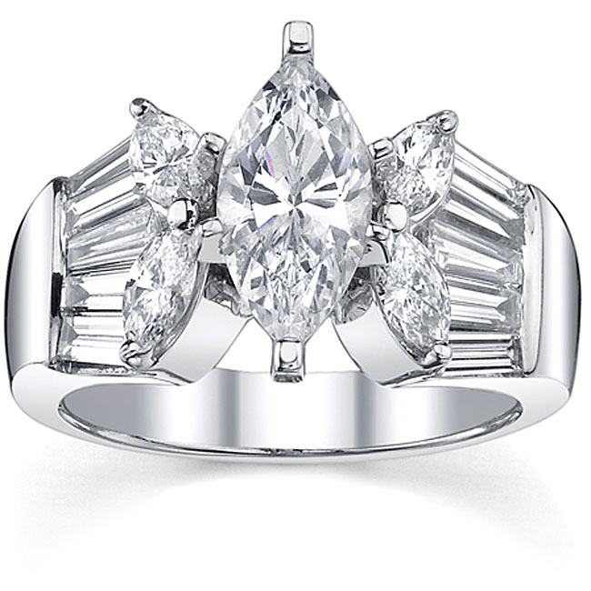   TDW EGL certified Diamond Engagement Ring (G H I, VS2 SI3) (Size 6