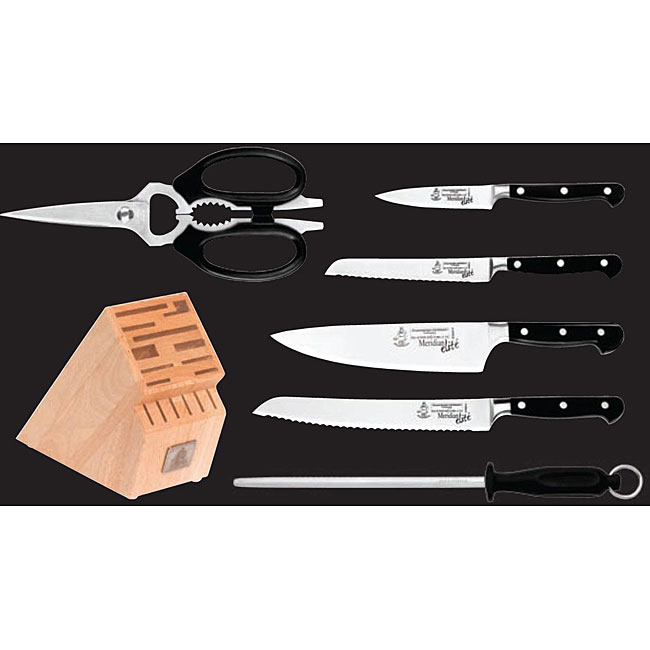 Messermeister Meridian Elite 7 piece Knife Block Set  