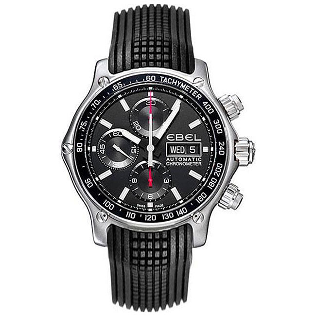   1911 Discovery Mens Rubber Strap Chronograph Watch  