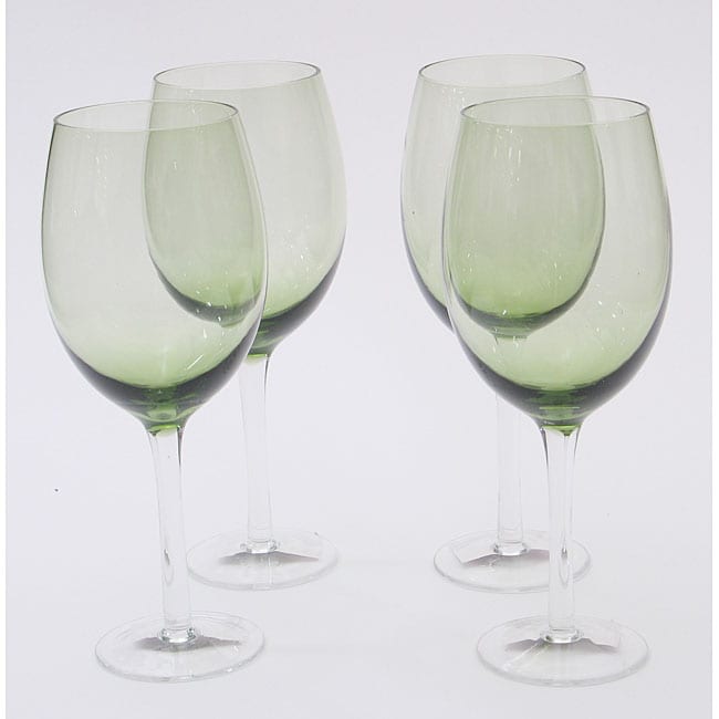 Shop Certified International Olive Green 20 Oz White Wine Glasses Set