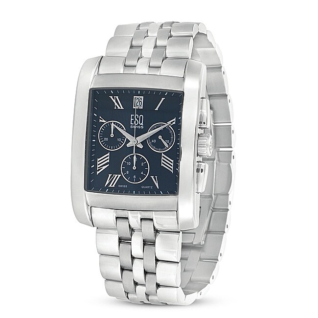 ESQ Men's Swiss-Quartz Chronograph Watch - 12282355 - Overstock.com ...