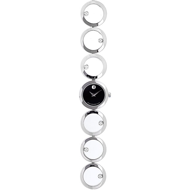 Movado Womens Ono Diamond Loop Link Watch  