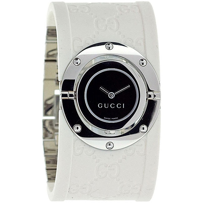 Gucci YA126504 Womens Timeless Stainless Steel Diamond Watch 