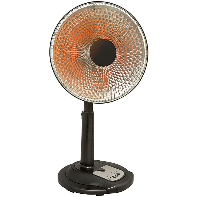 Oscillating 14inch Telescoping Pedestal Dish Radiant Heater Free Shipping Today Overstock