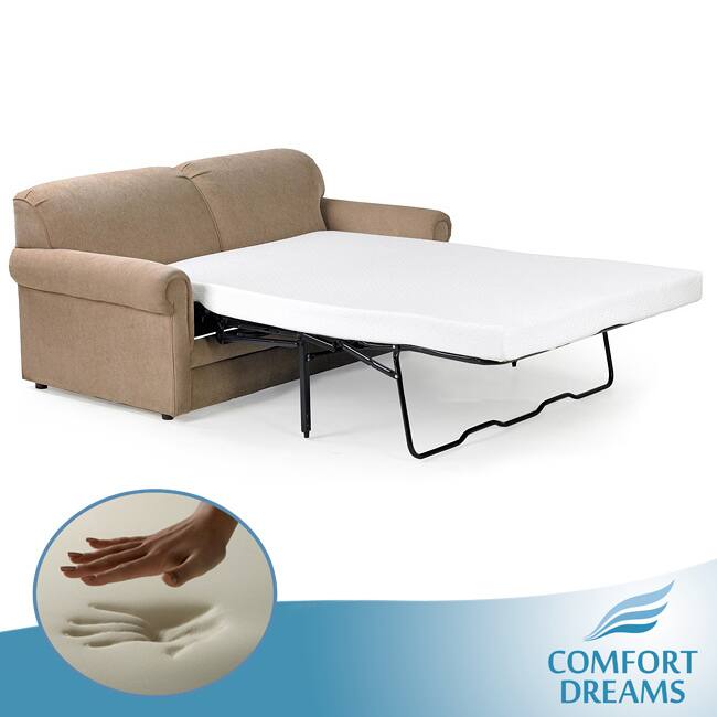 Comfort Dreams 4.5-inch Twin-size Memory Foam Sofa Sleeper Mattress