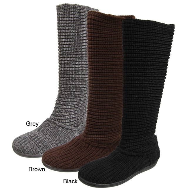 Shop Glaze by Adi Women's Slouchy Knit Boots Free Shipping On Orders