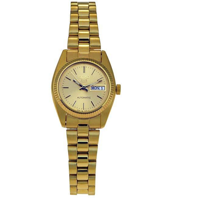 Seiko Women's 5 Automatic Gold Dial Watch Seiko Women's Seiko Watches