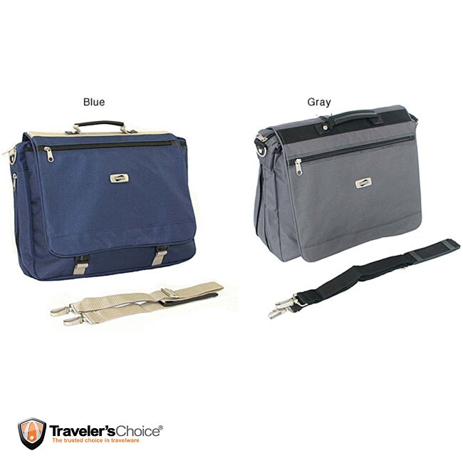 Shop American Tourister Blue Expandable Laptop Messenger Bag Free