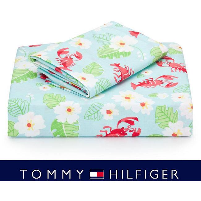 Tommy Hilfiger Lobster 200 Thread Count Sheet Set (Twin/Twin-XL)