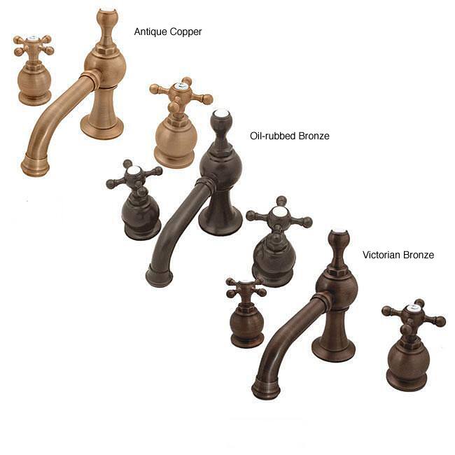 Westbras 8-inch Widespread Cross Handle Bathroom Sink Faucet