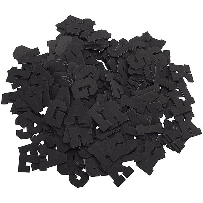 Darice Varsity Black 2inch Foam Letter Stickers (Pack of 200) Free