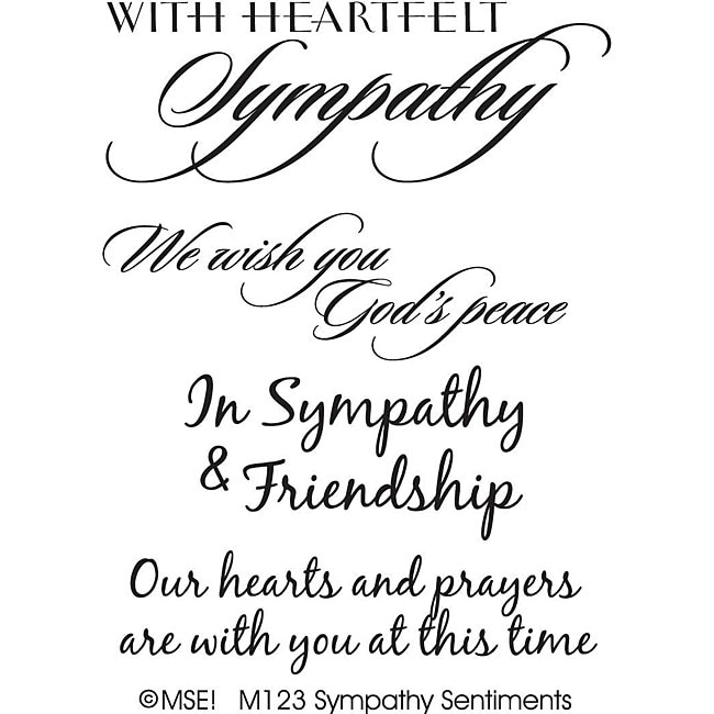 My Sentiments Exactly Sympathy Clear Stamp Set - 12306309 - Overstock ...