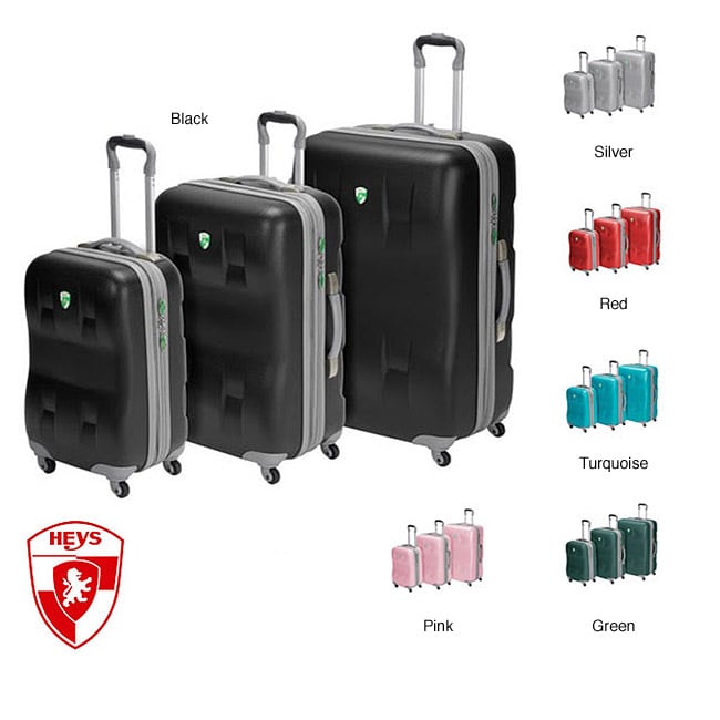 Heys EcoCase 3 piece Spinner Luggage Set  