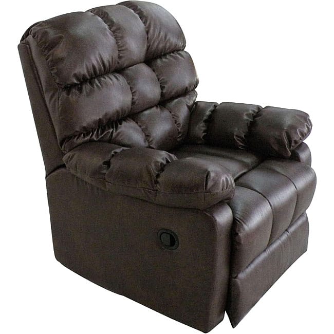 ProLounger Renu Leather Brown Wall Hugger Theater Recliner Chair