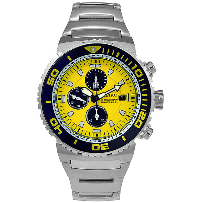 seiko yellow chronograph