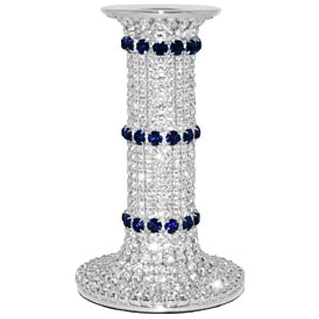 Isabella Adams 7 inch Crystallized Candle Holder  