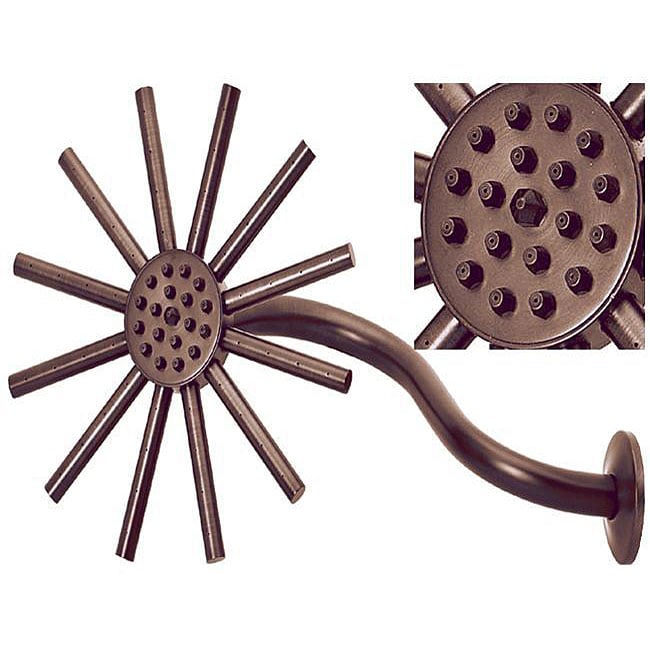 Bronze Sun shaped Showerhead Set  