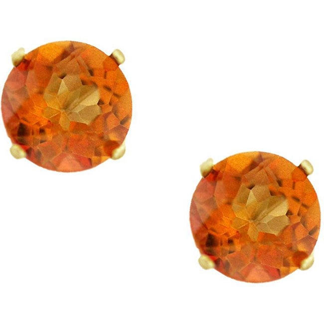 10k Yellow Gold Twilight Mystic Topaz Stud Earrings