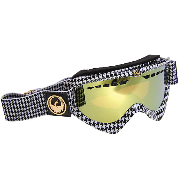 Dragon DX Houndstooth/ Gold Ion Snowboard Goggles  