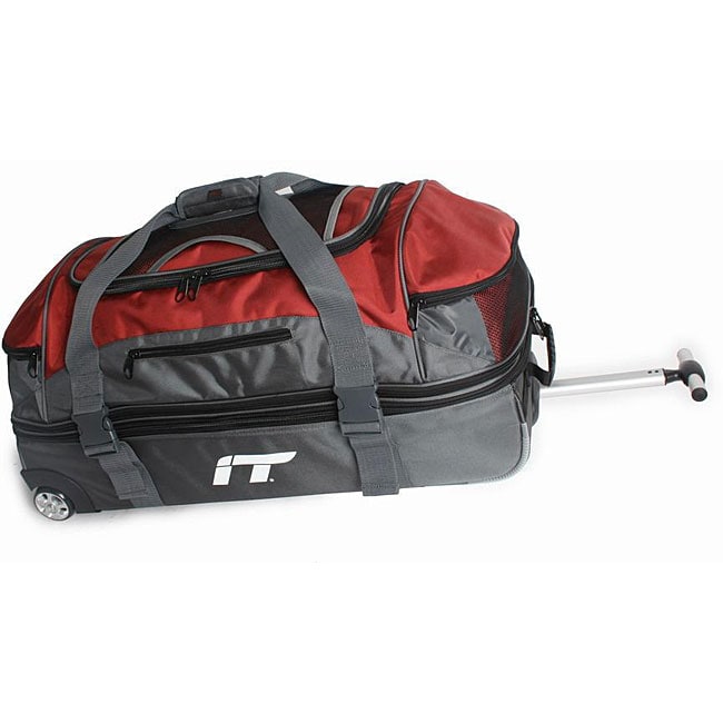 International Traveller Split Case Wheeled Nylon Duffel   