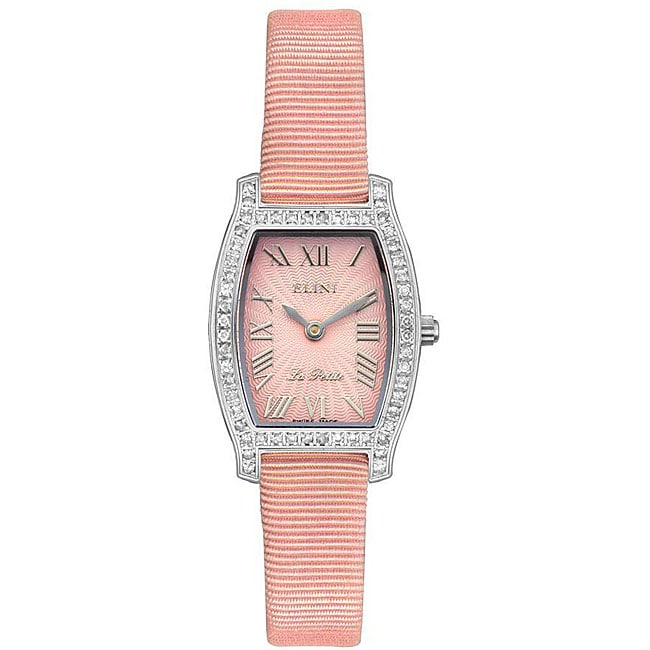 Elini Womens La Petite Diamond Accent Watch