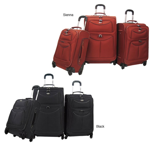 Olympia Dynasty 3 piece Spinner Luggage Set