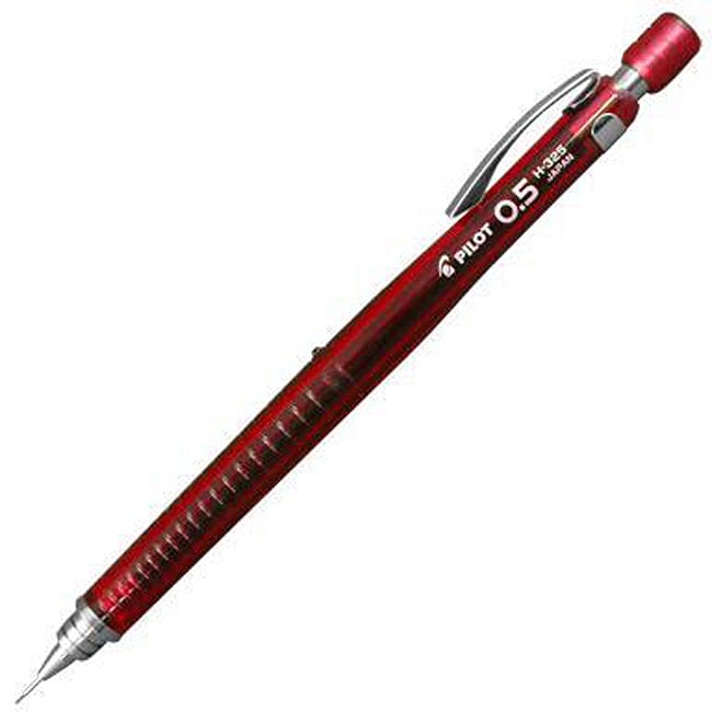 Pilot H 325 Translucent Red 0.5 mm Mechanical Pencils (Pack of 6 
