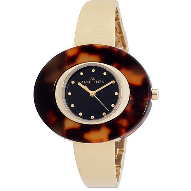 anne klein tortoise watch