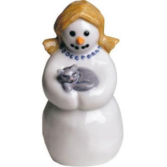 Royal Copenhagen Mother with Cat Snowman Figurine Today $27.99