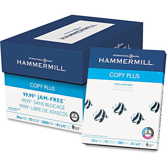 Shop Hammermill 20pound Letter White Copy Plus Copy Paper (Case of