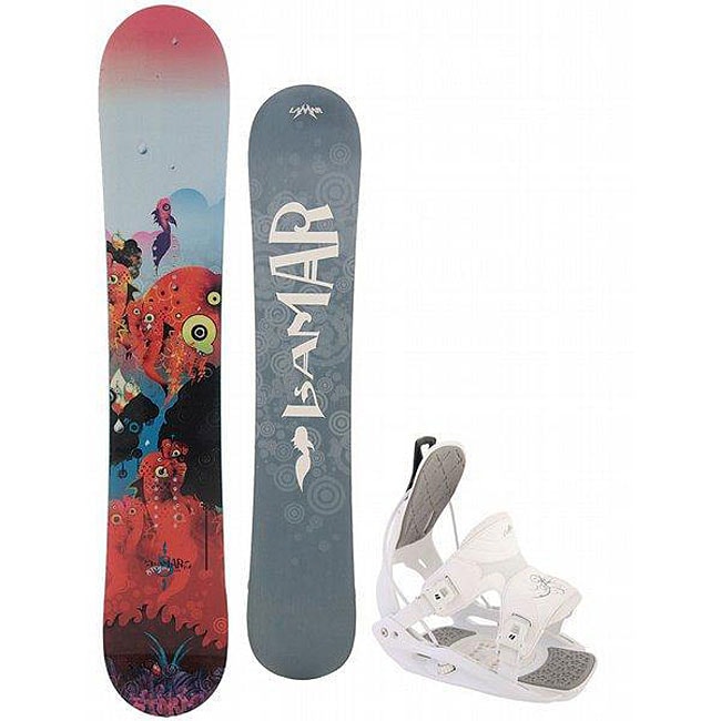 Lamar Storm 149 cm Womens Snowboard with Flow Muse Bindings