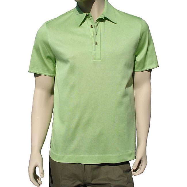 Robert Graham C Note Mens Lime Green Polo Shirt  