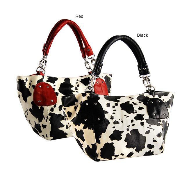 cow print mini purse