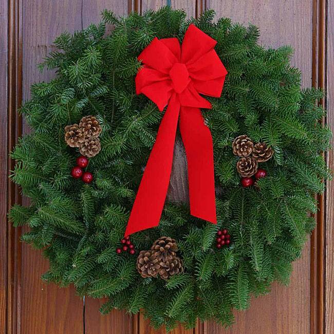 Fresh-Cut Classic Maine Balsam 30-inch Wreath