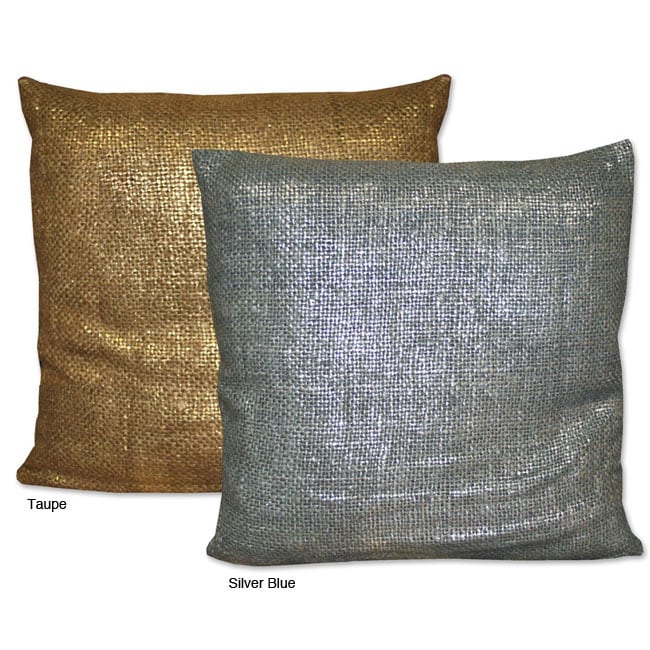 Fairy Lights Metallic 22x22 inch Decorative Pillow  