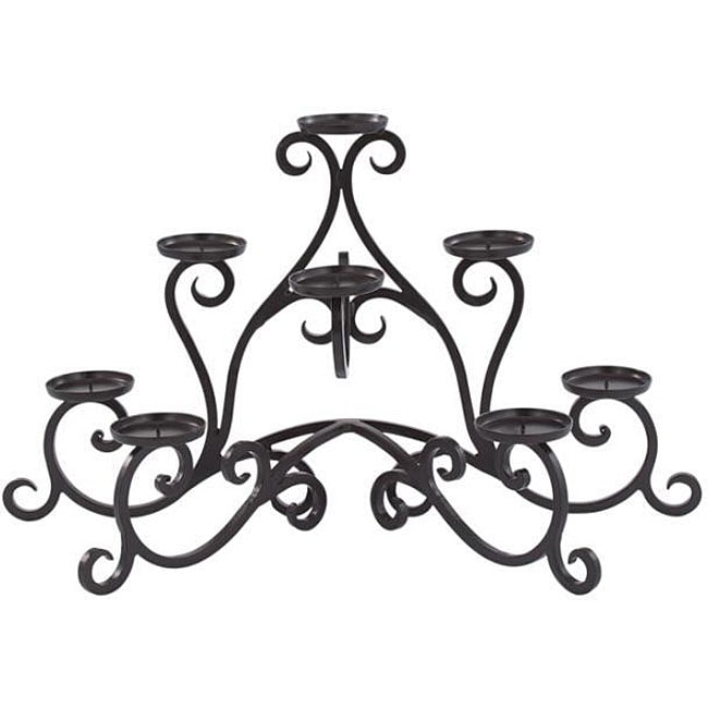 Iron 8 light Fireplace Candelabra  