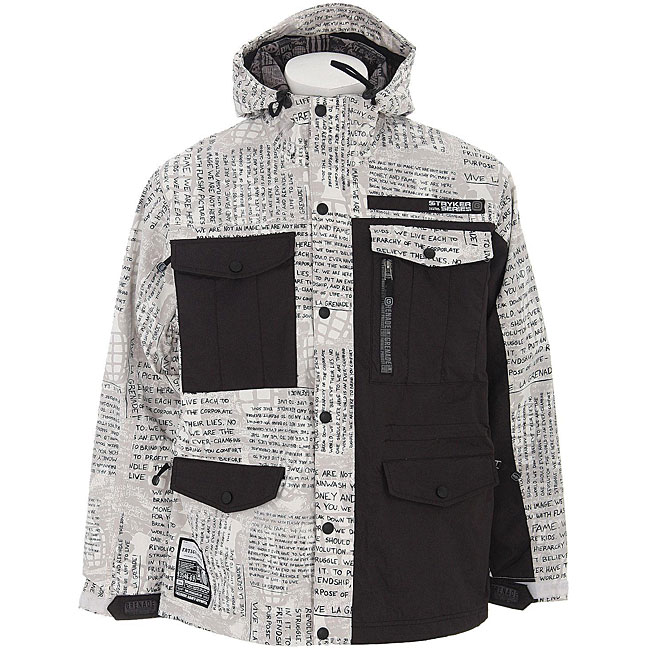 Grenade Stryker Mens White Snowboard Jacket  